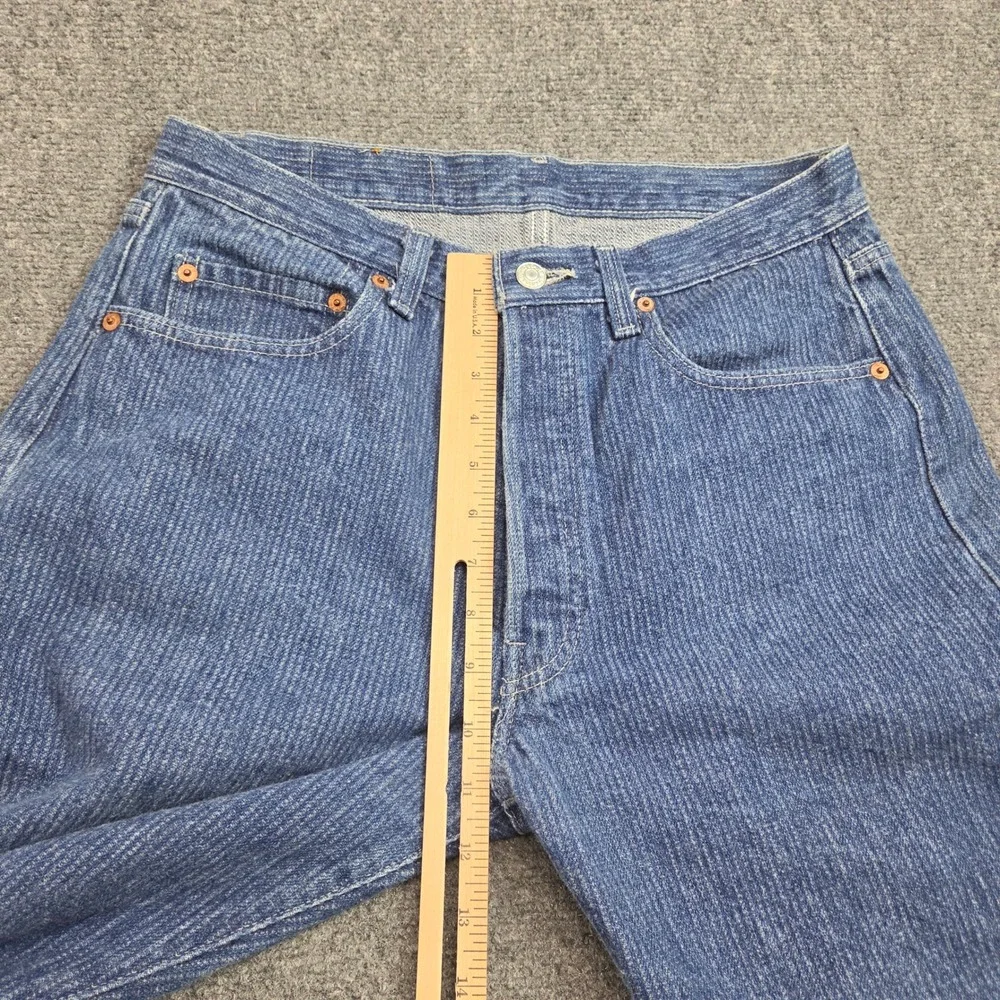 Vintage Levis 501-0119 Jeans Railroad Hickory Pinstripe Denim 31x33 80s Made USA